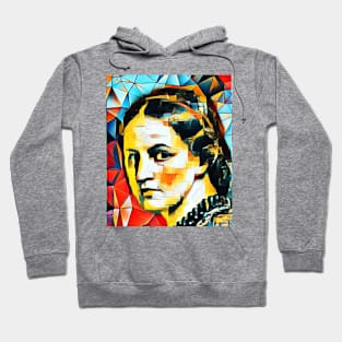 Anne Bronte Abstract Portrait | Anne Bronte Abstract Artwork 15 Hoodie